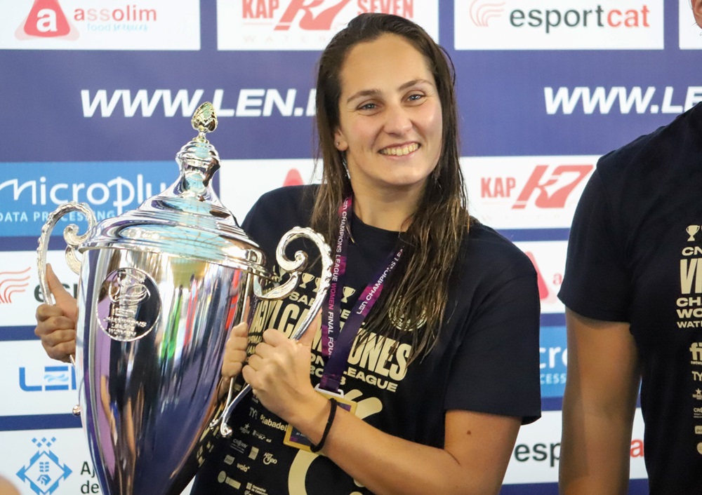 La millor waterpolista europea, la sabadellenca Judith Forca, va marcar tres gols a la final. Autora: Alba Garcia.