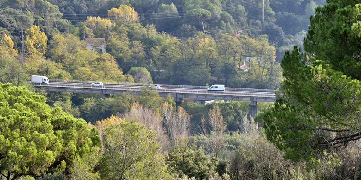 Foto portadas: el pont de la carretera de Castellar, en una imatge d'arxiu. Autora: Lucía Marín.