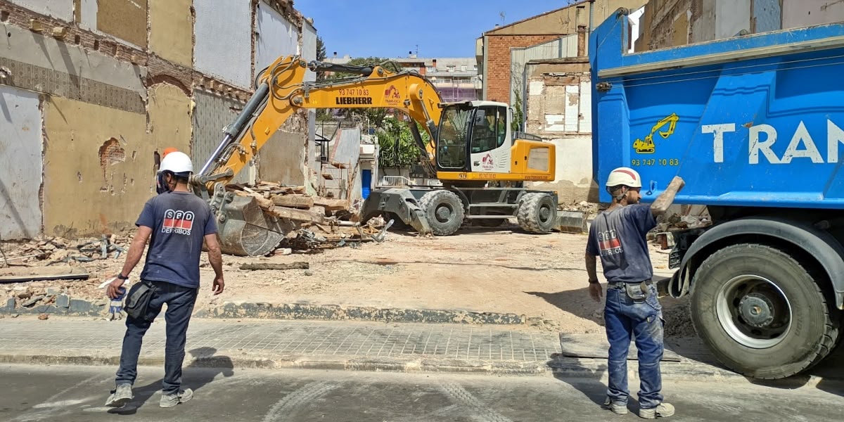 L'antic bar la República, després de l'enderroc. Autor: J.d.A.