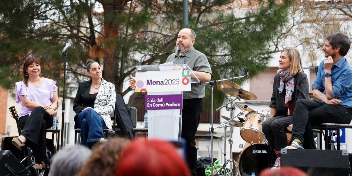 Joan Mena, a la presentació de la candidatura