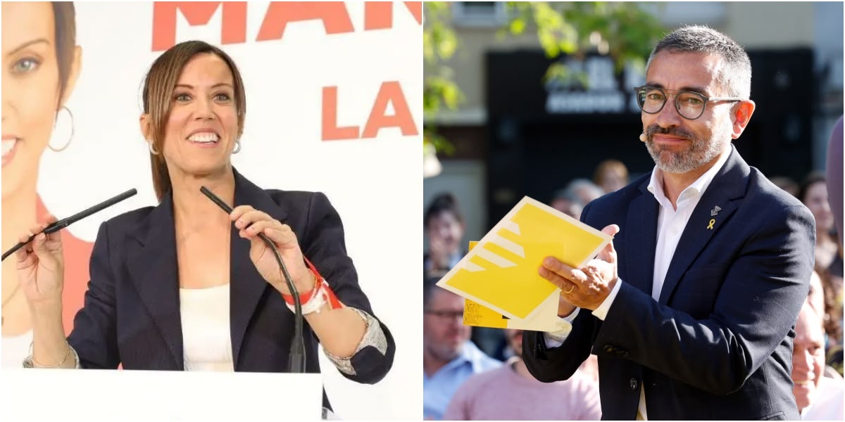 Foto portada: a l'esquerra Marta Farrés, candidata del PSC a la reelecció; a la dreta Gabriel Fernàndez, el cap de llista d'ERC. Autor: PSC Sabadell / David Jiménez.