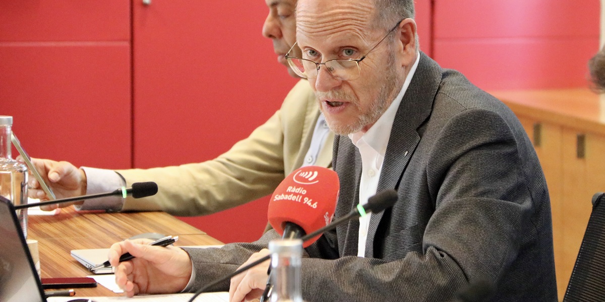 El president de la Cambra de Comerç i Indústria, Ramon Alberich. Autor: ACN.