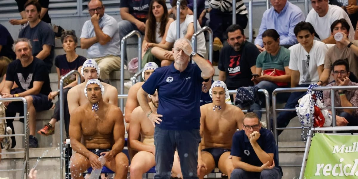 L'entrenador del CN Sabadell, Quim Colet, en una imatge d'arxiu. Autor: D.Jiménez. 