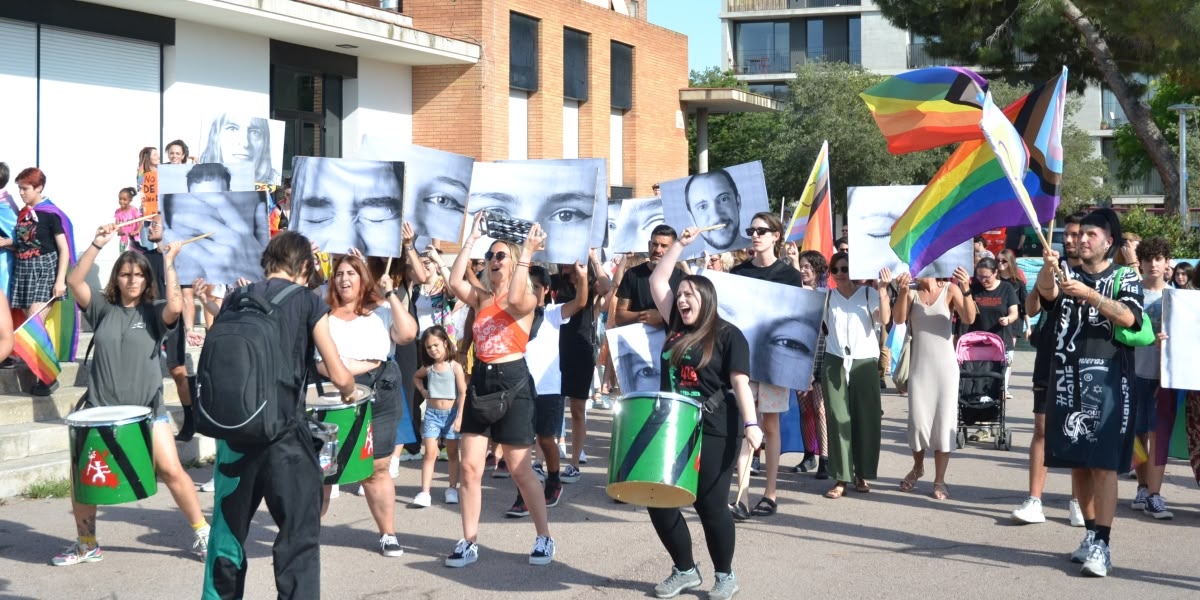 Manifestació de l'Orgull de 2023. Plaça del Treball. Jordi M.