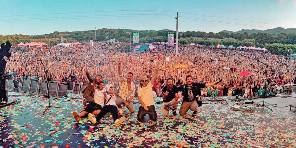 El grup Búhos, al Canet Rock 2023. Font: Instagram. 