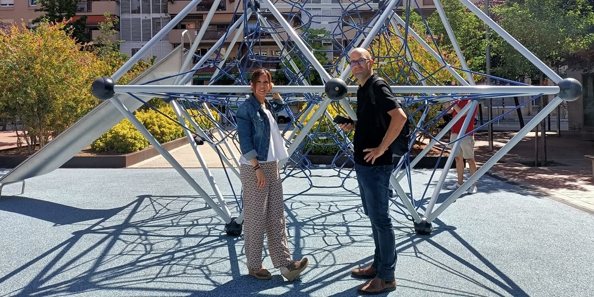 Foto portada: Marta Farrés i Andreu Barea, el nou gerent, en una visita d'obres. Autor: Ajuntament via Flickr.