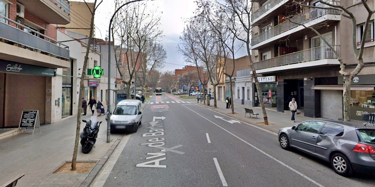 Avinguda de Barberà, a l'alçada de l'accident. Via Google Street View.