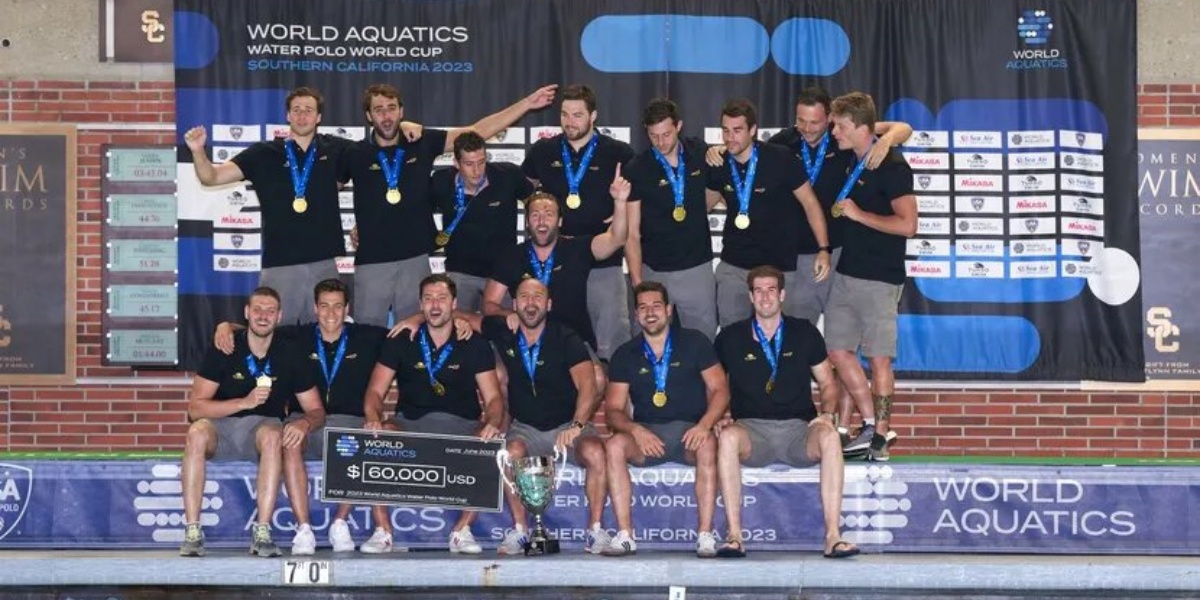 Espanya campiona de la Copa Mundial de waterpolo. Autor, Word Aquatics USA
