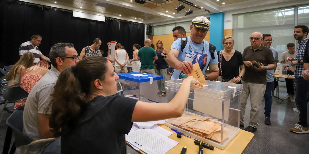 Votacions al centre cívic de La Creu Alta. Autora: Alba Garcia.
