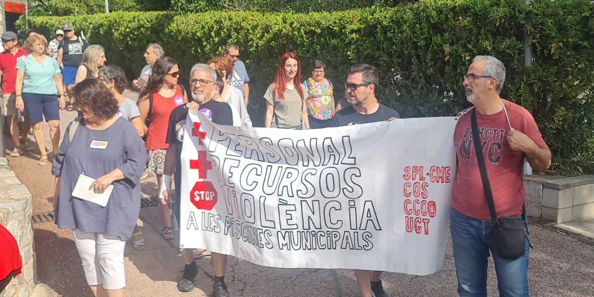 Un moment de la concentració a la Bassa