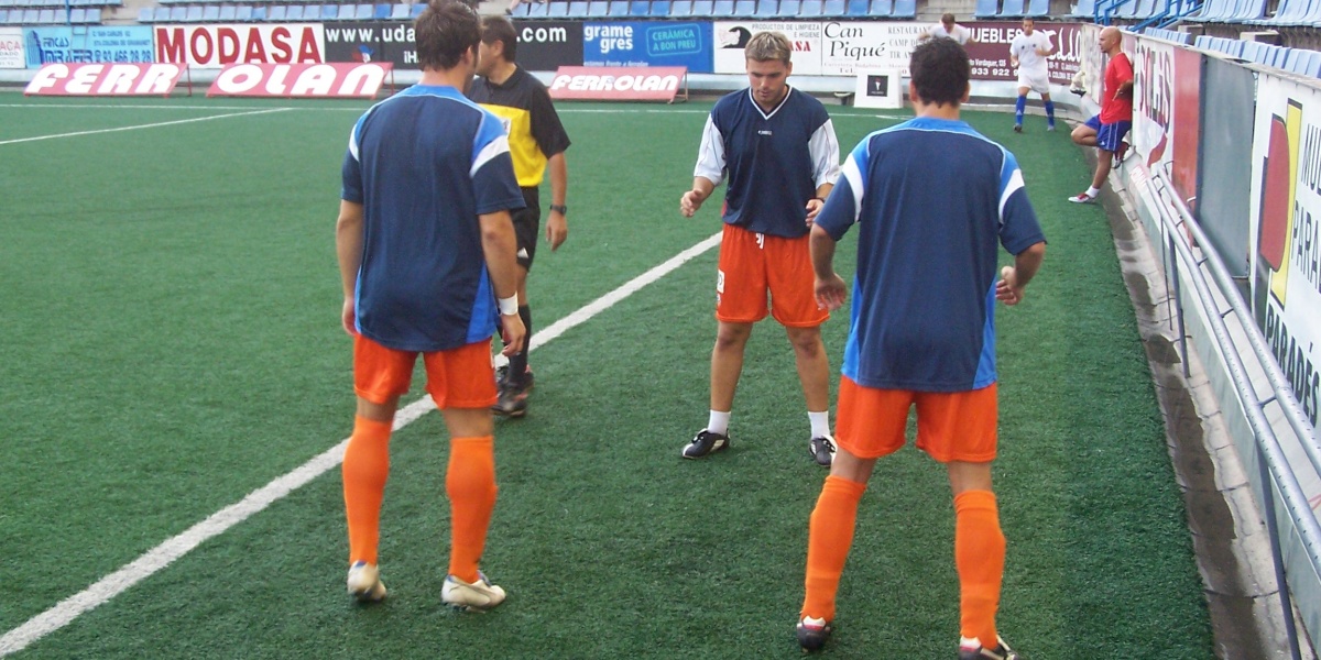 Sergio Dorado en un partit de pretemporada a Santa Coloma (2006). Autor: J.Sánchez