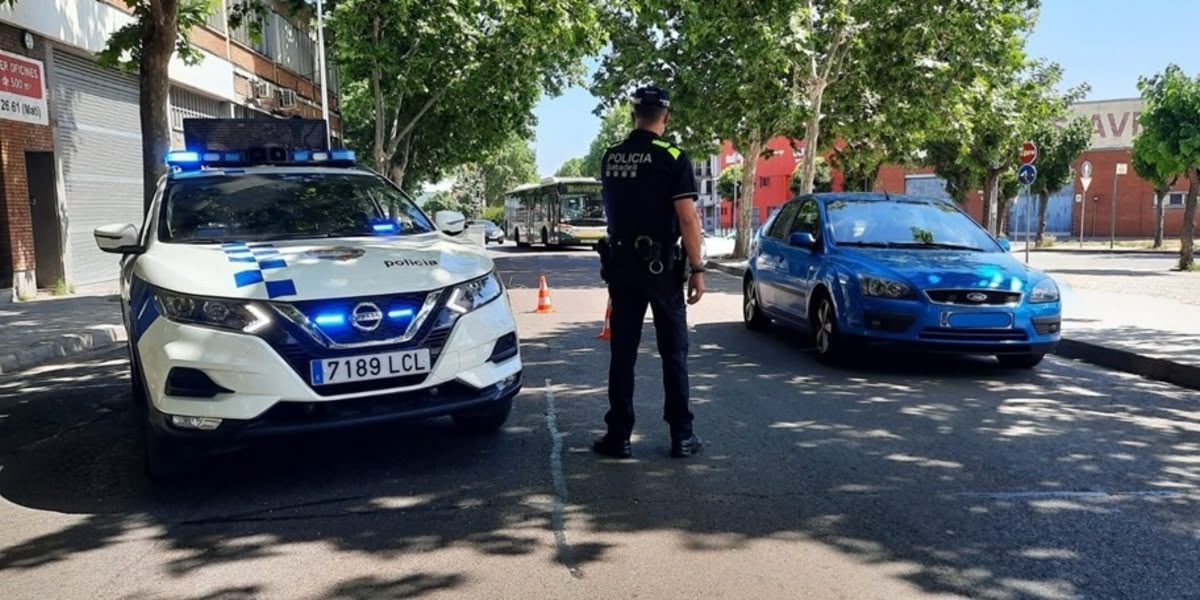 Policia Municipal, en un control. Imatge d'arxiu. Autor: cedida.