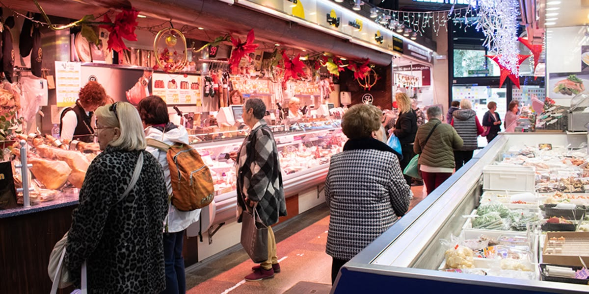 Mercat de La Creu Alta, al desembre. Autor: Izan Vizuete