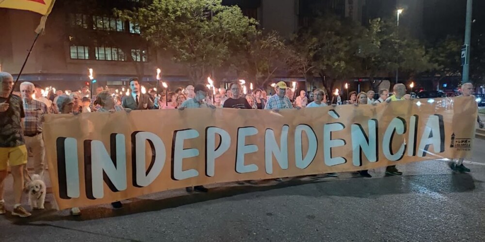La marxa de torxes convocada per SBDxI l'any passat. Autor: cedida.
