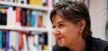 Marta Marín-Dòmine, durant l'entrevista a La Llar del Llibre. Autor: David Jiménez.