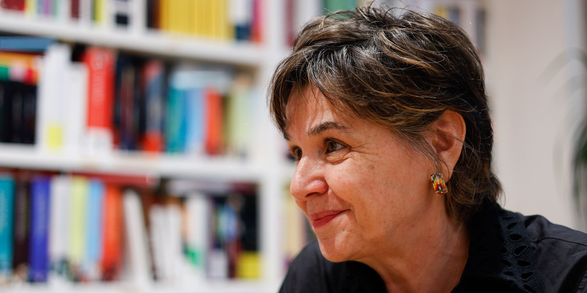 Marta Marín-Dòmine, durant l'entrevista a La Llar del Llibre. Autor: David Jiménez.