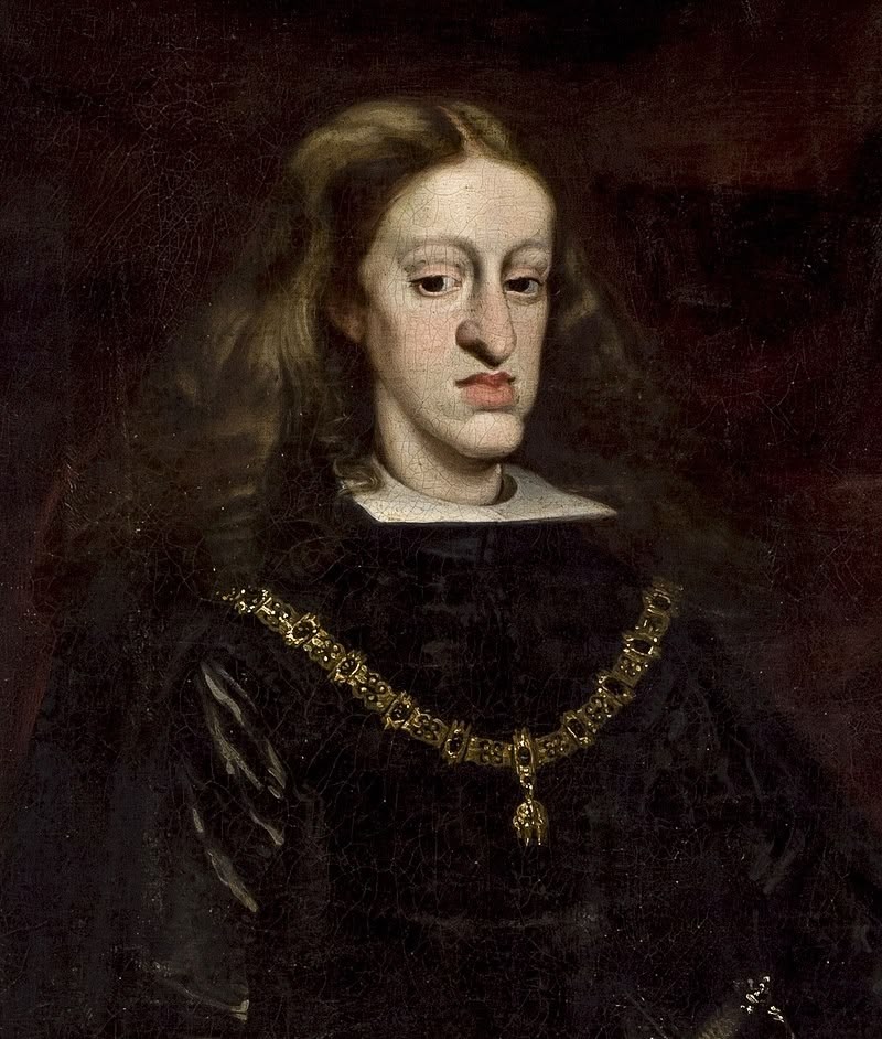 Carles II 'l'encantat', en un retrat de Juan Carreño.