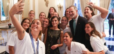 Maica Garcia i el selfie reial amb Felip VI i Letizia. Autora: Casa Real
