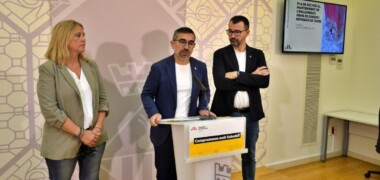 Foto portada: Sílvia Renom, Gabriel Fernàndez i Santi Valls. Autor: J.d.A.