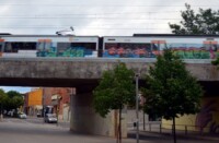 Foto portada: les vies de la R4 al seu pas per Can Llong i Ca n'Oriac. Autor: J.d.A.