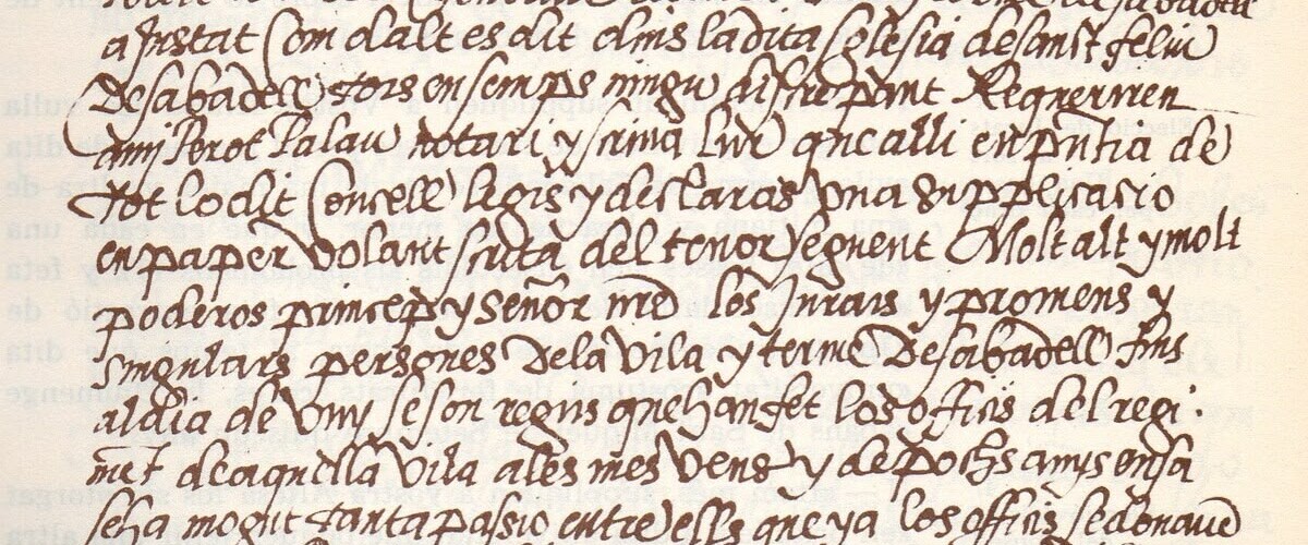 Acta de la Constitució dels Jurats de la Vila de Sabadell (1551)
