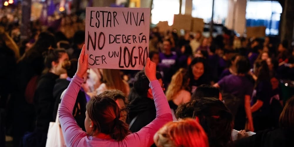 Imatges de la manifestació del 8-M del 2023. Autor: David Jiménez.