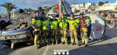 L'equip de bombers del parc de Sabadell, plata al campionat mundial d'excarceració. Autor: cedida.
