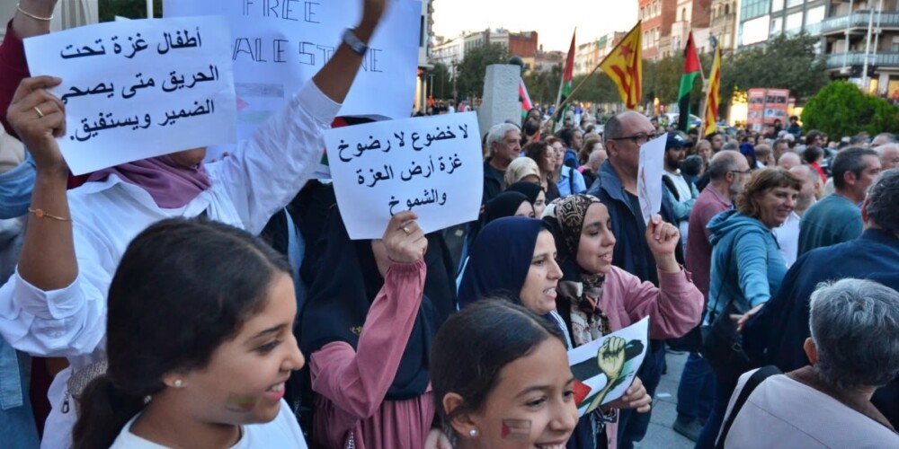 Manifestació en suport al poble palestí, el 20 d'octubre de 2023. Autor: J.d.A.