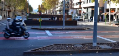 Encreuament entre Gran Via, Rambla i avinguda de Barberà. Autor: Jordi M.