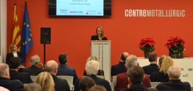 Alícia Bosch, presidenta del Centre Metal·lúrgic, a la cerimònia del Premi David 2023. Autor: Jordi M.