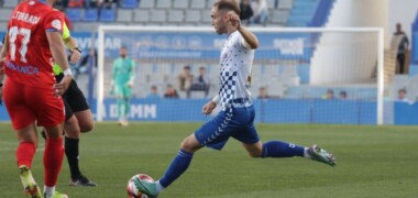 Cristian Herrera, davant el CD Lugo. Autor: CES
