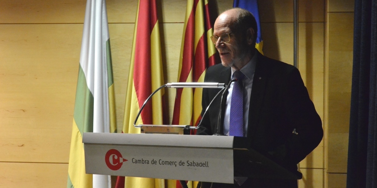 Ramon Alberich, reelegit president de la Cambra de Comerç. Autor: Jordi Muñoz