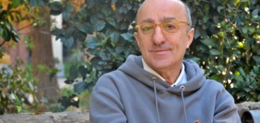 Josep Escartín, als Jardinets de la Fundació Caixa Sabadell. Autor: J.d.A.