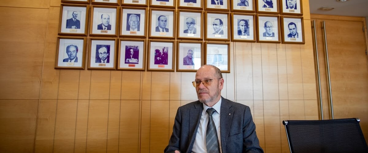 El president de la Cambra de Comerç, Ramon Alberich, el novembre de 2023. Autora: Alba Garcia.