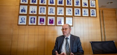 El president de la Cambra de Comerç, Ramon Alberich, el novembre de 2023. Autora: Alba Garcia.
