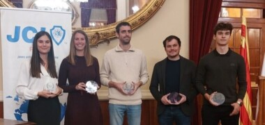 Toni Valverde i Esteve Lombarte, premiats a la Jove Cambra. Autor: cedida.