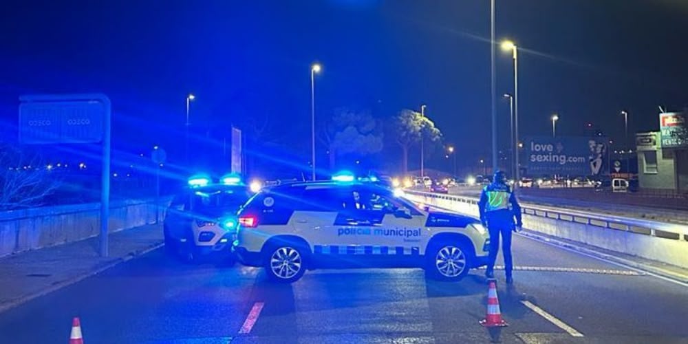 Imatge d'un dels controls d'alcoholèmia de la Policia Municipal. Autor: cedida.