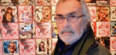 Joaquim Montserrat a l'exposició Deu mil copes, l'enginy de la mirada (2013).
