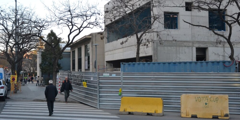 Obres d'ampliació al Centre Cívic de Sant Oleguer. Autor: Jordi M.