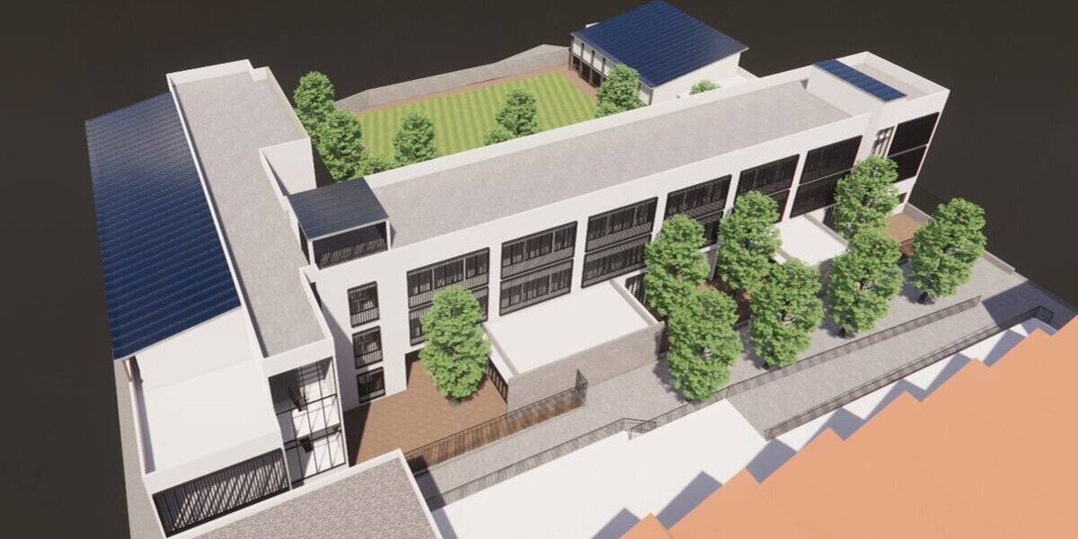 Futur edifici de l'institut Narcisa Freixas. Font: Educació via X