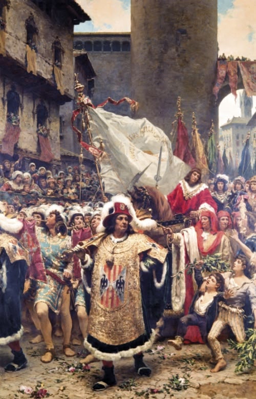 'Proclamació del Príncep de Viana', de Ramon Tusquets (1885)