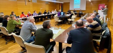 Foto portada: una imatge del Consell d'Alcaldies monogràfic sobre la sequera. Autor: CCVOC.