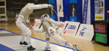 Campionat d'esgrima junior, al pavelló de Sol i Padrís. Autor: cedida.