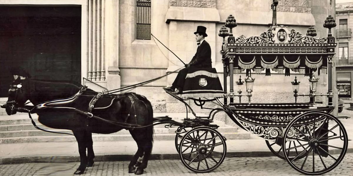 Un carro amb cavalls, a Sant Fèlix.