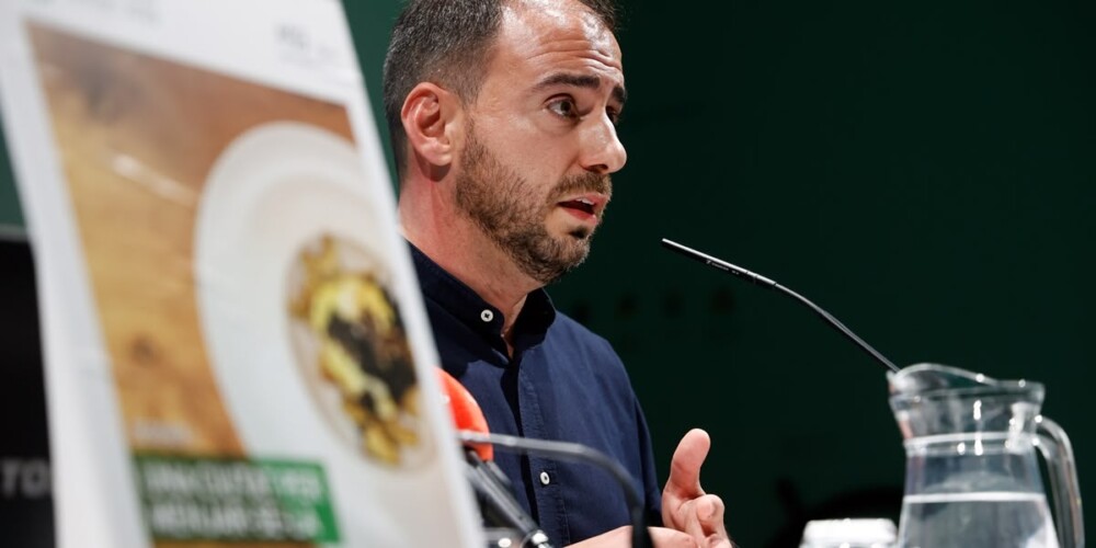 El director de l'iSabadell, Jordi de Arriba, durant la presentació. Autor: David Jiménez.