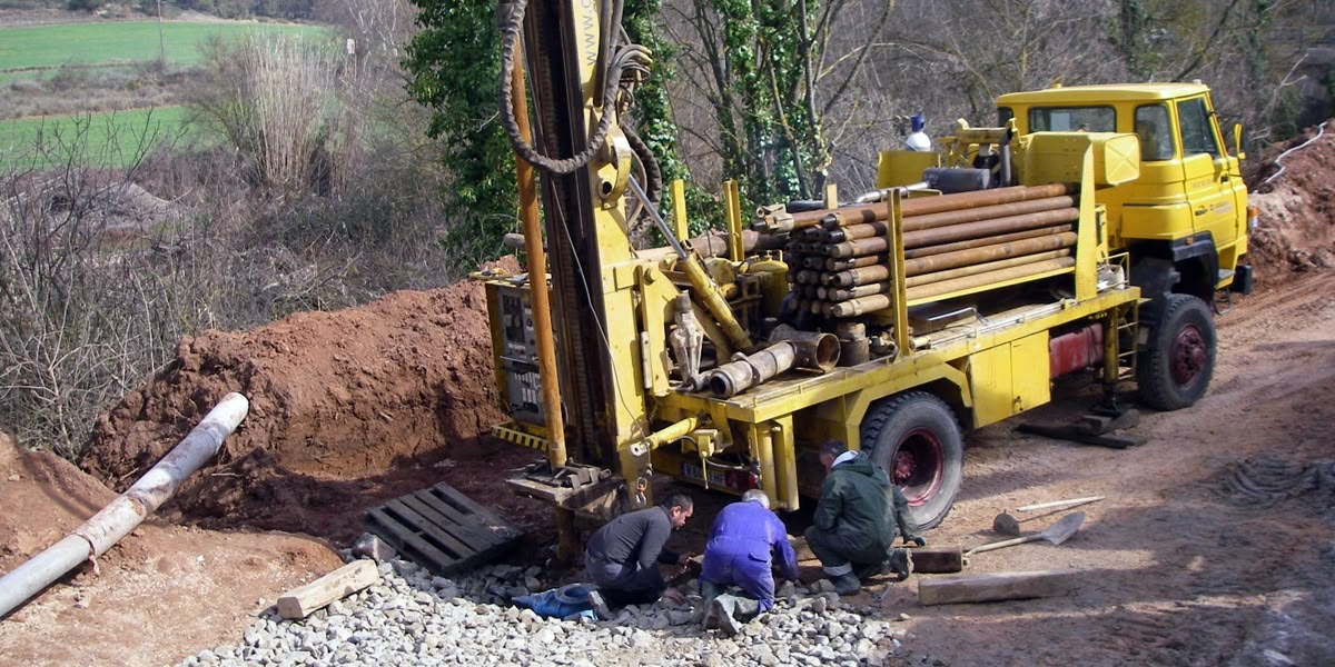 Perforació d’un pou a la comarca de l’Anoia. Foto: ACA.