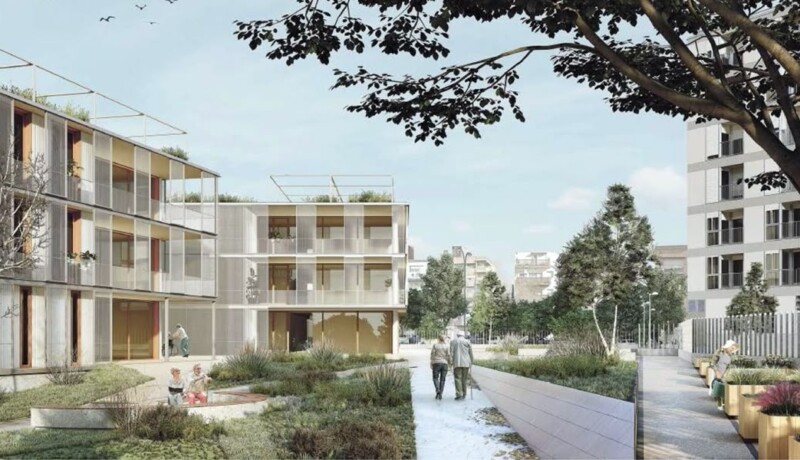 Foto portada: render del resultat de la futura residència del sud de Sabadell. Autor: cedida.