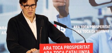 Salvador Illa, a Fira Sabadell. Autor: ACN.