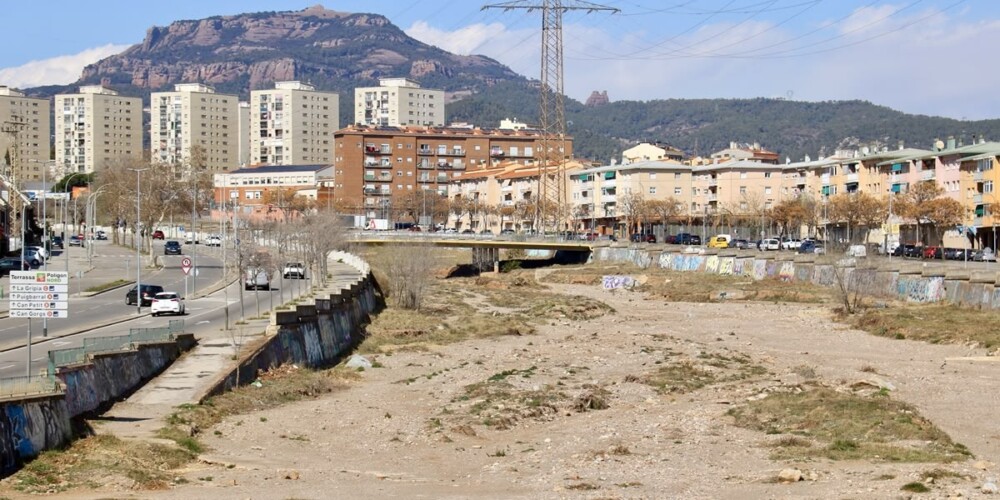 Foto portada: la riera de les Arenes, aquest dimarts. Autor: ACN.