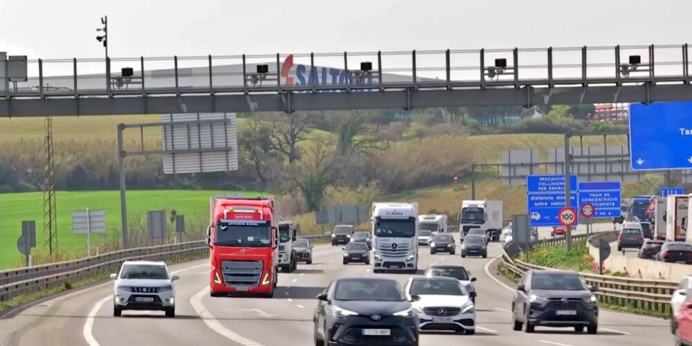 L'accident de moto s'ha produït a l'AP-7, al seu pas per Sant Cugat